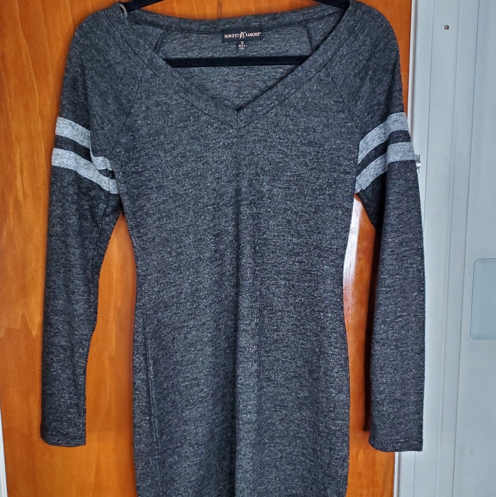 Varsity Jersey Striped Knit Mini Dress